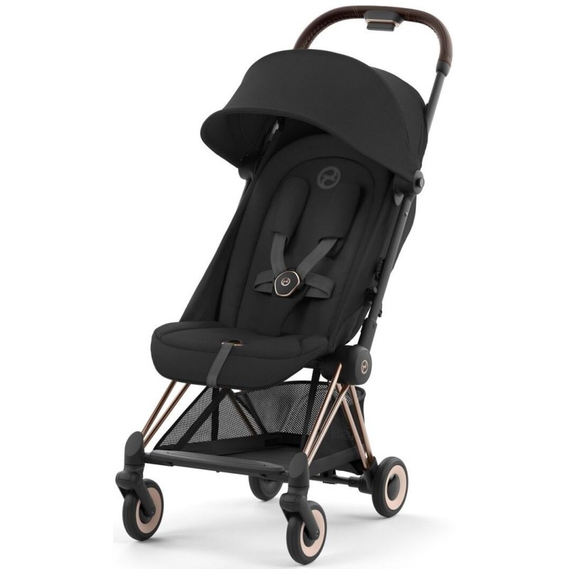 Коляска прогулянкова Cybex Coya Sepia Black  шасі rosegold