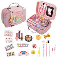 Детская косметика в чемоданчике для макияжа и маникюра Розовый (60188)