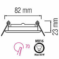 Світильник-спот LAVANTA білий HOROZ ELECTRIC 015-024-0050-040