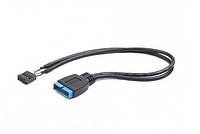 Перехідник для материнської плати USB 3.0 (19 pin) до USB 2.0 (9 pin) Cablexpert CC-U3U2-01 новий