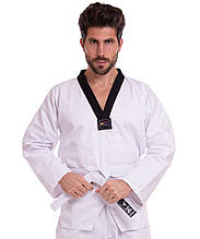 Куртка тхеквондо добок МА-0018 MATSA від комплекту кімоно бавовна щільність 240 г/м2 чорний/білий