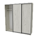 Шафа купе у передпокій, вітальню, спальню з ЛДСП Сімпл 2100 Неман, фото 3