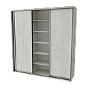 Шафа купе у передпокій, вітальню, спальню з ЛДСП Сімпл 2100 Неман, фото 4