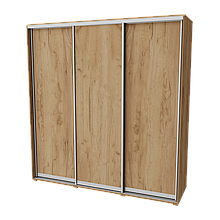 Шафа купе у передпокій, вітальню, спальню з ЛДСП Сімпл 2100 Дуб крафт золотий Неман
