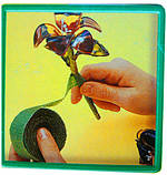 Набір із вітражними фарбами "Квіти та метелики своїми руками! - 2", фото 3