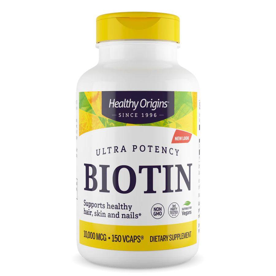 Вітаміни та мінерали Healthy Origins Biotin Ultra Potency 10000 mcg, 150 вегакапсул EXP