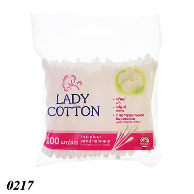 Ватні палички в поліетиленовому пакеті 100 шт.