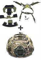 Підвісна система Team Wendy для шолома каски, підвіс для тактичного шолома Fast-кавер для шолома Мультикам