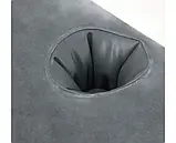 ☀️Надувний велюровий диван, Index 66552, в розкладеному вигляді 203-224-66см, з підсклянником, фото 4