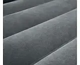 ☀️Надувний велюровий диван, Index 66552, в розкладеному вигляді 203-224-66см, з підсклянником, фото 5