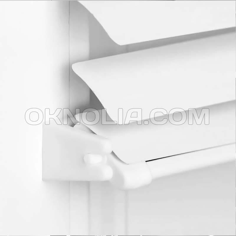 Жалюзи горизонтальные алюминиевые Белый 451; 40х95 см - фото 6 - id-p1919528568