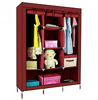 Шкаф складной тканевый на 3 секции Storage Wardrobe 88130 (130х45х175 см)