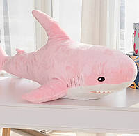 Большая Мягкая игрушка Акула Блохэй ИКЕА 140 см оригинал, 2в1 игрушка-подушка, Акула розовая Ikea 140 см