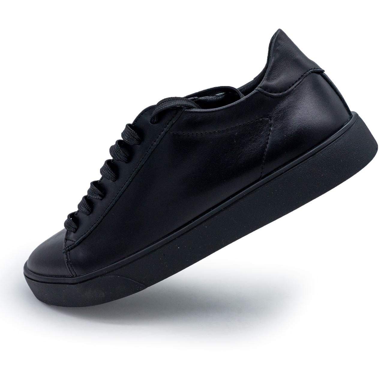 Жіночі чорні шкіряні кросівки Kelly Corso 37. Розміри в наявності: 37, 39, 41, 42.