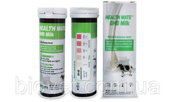 Тест - полоски для определения кетоновых тел в молоке Health Mate BHB ...