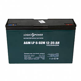 Тяговий акумулятор LogicPower 35 Аһ 12 V свинцево-кислотний LP 6-DZM-35