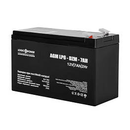 Тяговий акумулятор LogicPower 7 Аһ 12 V свинцево-кислотний LP 6-DZM-7