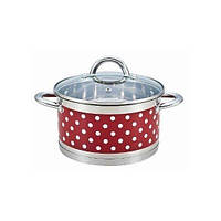 Кастрюля со стеклянной крышкой Bohmann BH-0127-20-red 3.5 л 20 см a