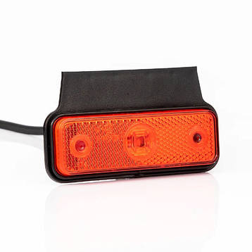 Ліхтар габаритний Fristom FT-004 C+K LED червоний на кронштейні з проводом, фото 1