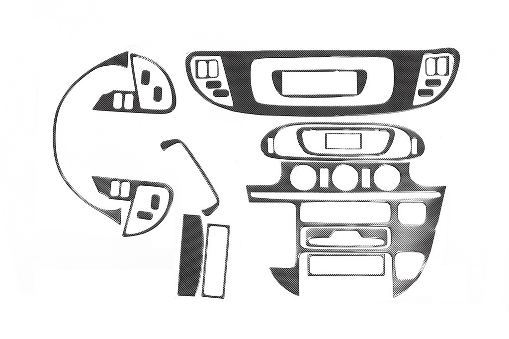 (cdi, 2000-2006) Декоративні накладки на панель (Meric) Карбон для Mercedes Sprinter 1995-2006 рр.