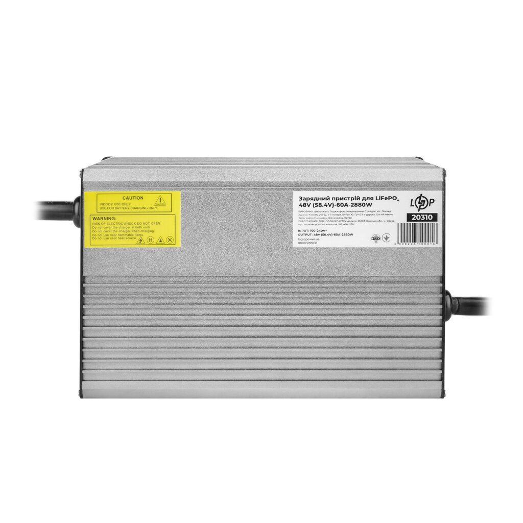 Зарядний пристрій LogicPower LiFePO4 48 V (58.4 V)-60A-2880W-LED