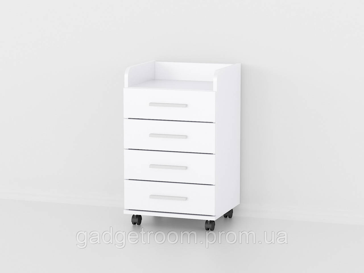 Тумбочка на колесиках Forte Vilda 664x400x356 Белый GR, код: 6445023 ...