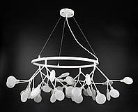 Люстра потолочная подвесная на 36 лампочек H687/36-wh-fr Белый 50-120х100х100 см. a
