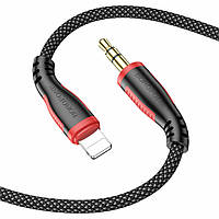 Аудио кабель BOROFONE BL14 цифровой audio conversion cable для iPhone, цвет черный