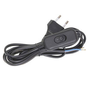 Виделка + вимкнений.+шнур 2 м чорний