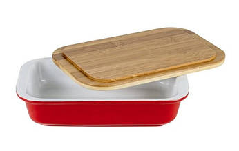 Форма для запікання Limited Edition Casa з кришкою 1 л 24,5х15 см h5 см кераміка (S13 Read)