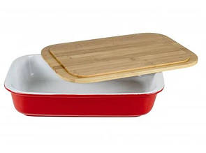 Форма для запікання Limited Edition Casa з кришкою 1 л 37,5х25 см h7,5 см кераміка (S11 Read)