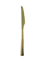 Нож столовый Оленс Аурум золотой 6 штук длина 24 см нержавейка (102-158)