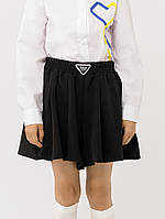 Спідниця-шорти для дівчинки колір чорний ЦБ-00222238