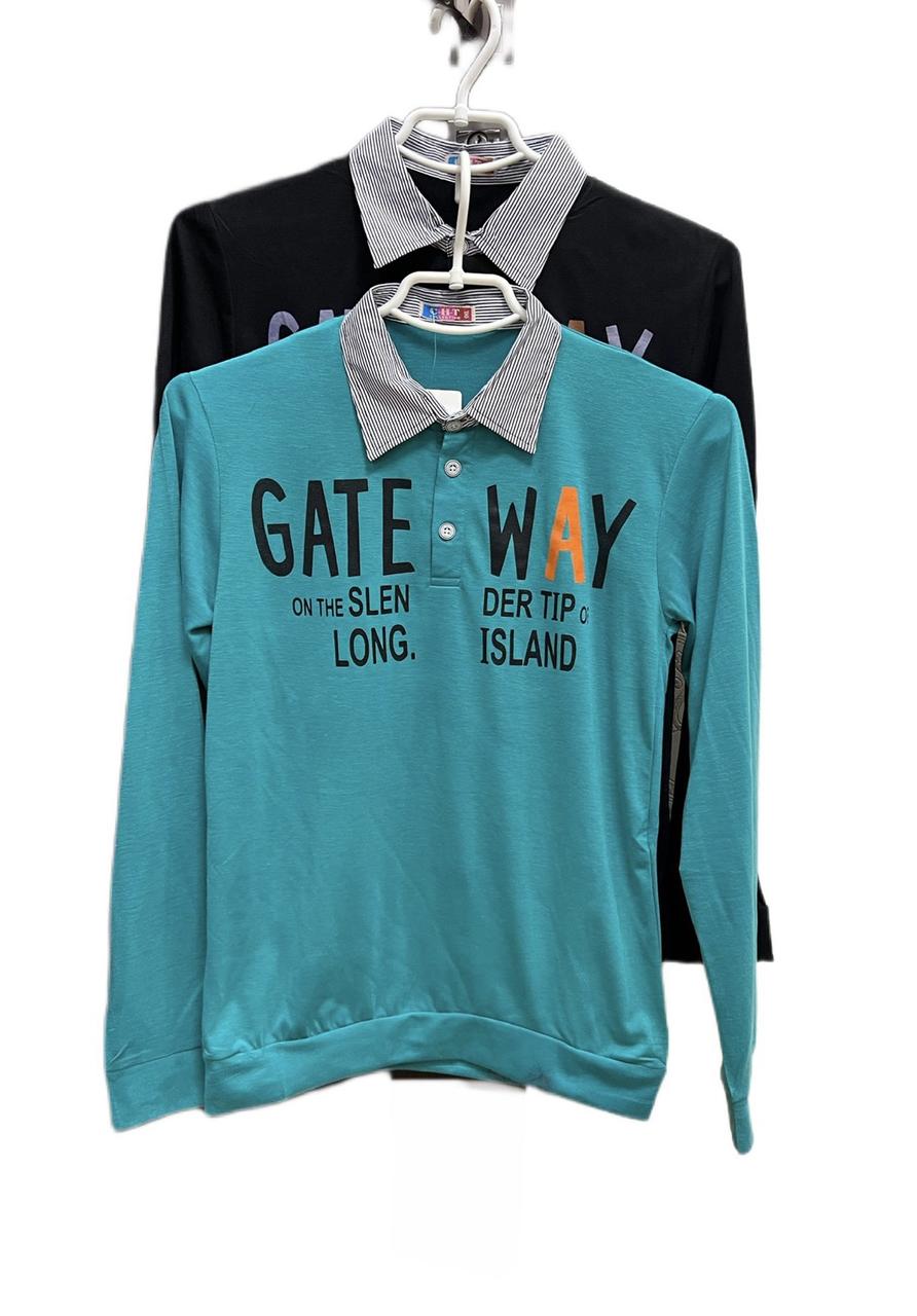 Батник дитячий підліток трикотаж розмір L-2XL (40-48, 10-15 років) Мікс (від 5 шт.)