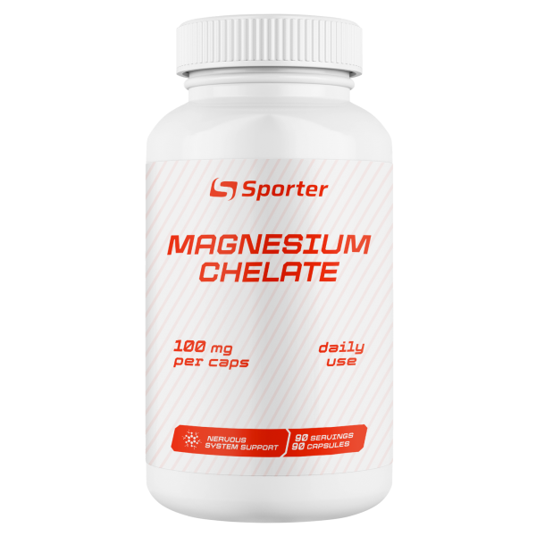 Магній SPORTER MAGNESIUM CHELATE 90 капсул