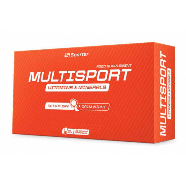 Витамины для мужчин SPORTER MULTISPORT DAY/NIGHT 60 капсул - фото 1 - id-p1920232193