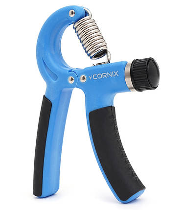 Еспандер кистьовий Cornix 5-60 кг з регульованим навантаженням XR-0141 Blue/Black Poland, фото 1