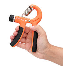 Еспандер кистьовий Cornix 5-60 кг з регульованим навантаженням XR-0143 Orange/Black Poland, фото 2