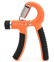 Еспандер кистьовий Cornix 5-60 кг з регульованим навантаженням XR-0143 Orange/Black Poland, фото 3