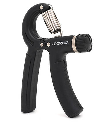 Еспандер кистьовий Cornix 5-60 кг з регульованим навантаженням XR-0145 Black Poland, фото 1