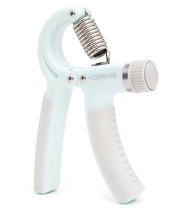 Еспандер кистьовий Cornix 5-60 кг з регульованим навантаженням XR-0146 Sky Blue/Grey Poland, фото 1