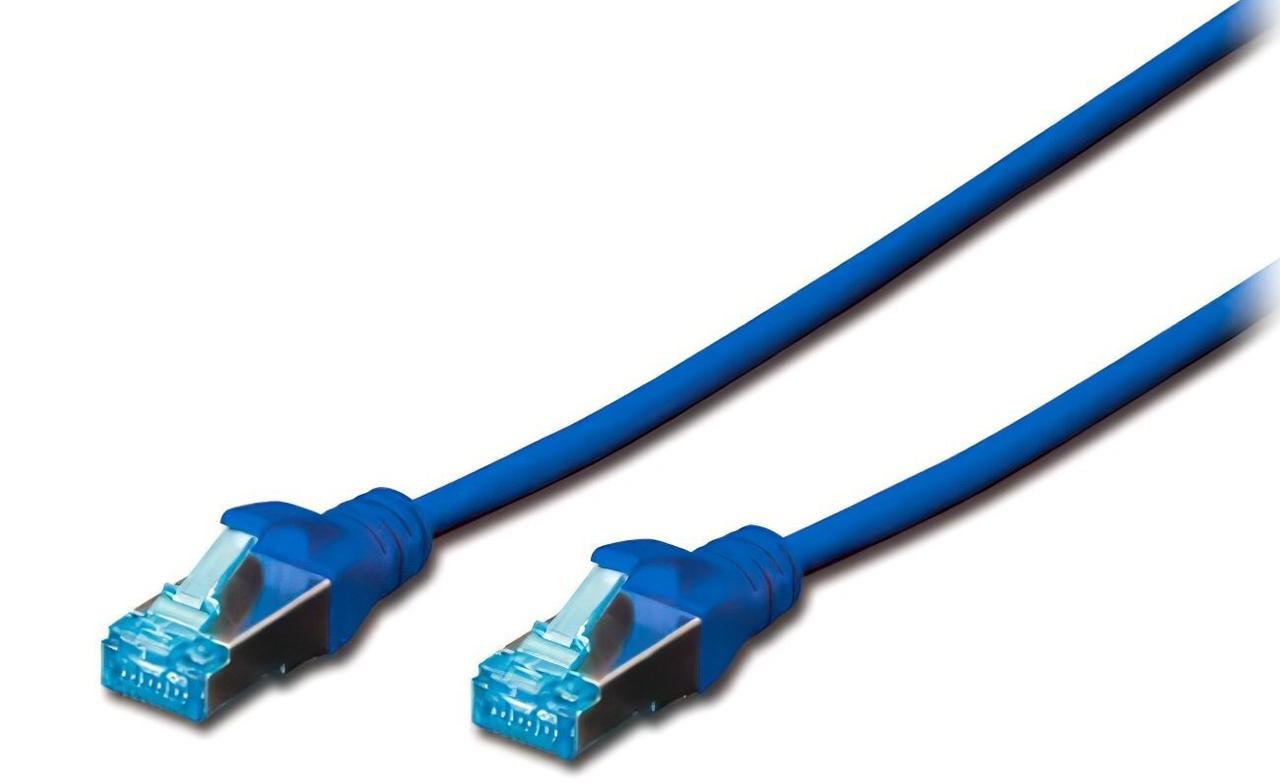 Патч-корд Digitus Cat5e 26/7AWG 0.5м U-UTP без екранування Синій (DK-1511-005/B)