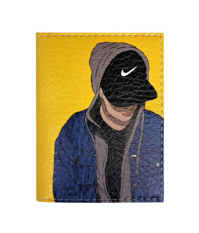 Обкладинка на пластиковий паспорт "Кепка Nike"