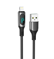 Кабель HOCO Extreme USB Type A Lightning 2.4 A 1,2m Black (S51)