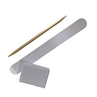 Набір індивідуальний одноразовий для манікюру 100/100 Kodi Professional (пилка+баф+апельсинова паличка)