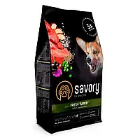 Сухой корм для собак Savory All Breed Sterilised rich in Fresh 3 кг- индейка