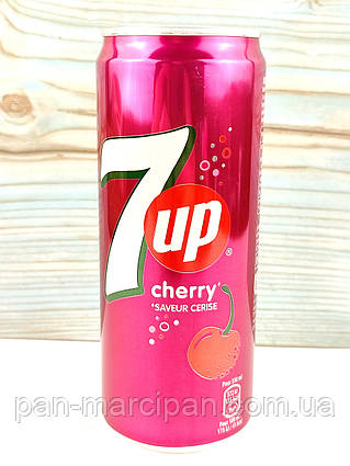 Газований напій зі смаком вишні 7UP Cherry 330 мл Франція