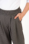 Штани в клітку для дівчинки / шкільні штани з підворотами, фото 5