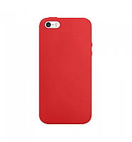 Чехол силіконовый для iPhone 5, 5s, SE червоний