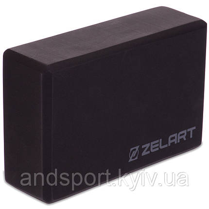 Блок для йоги Zelart FI-2572 кольори в асортименті, фото 1